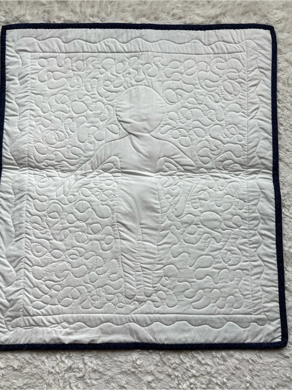 Wall Hanging Mini Quilt Paper Doll Quilt 23.5”x20.5” Patchwork Farmhouse